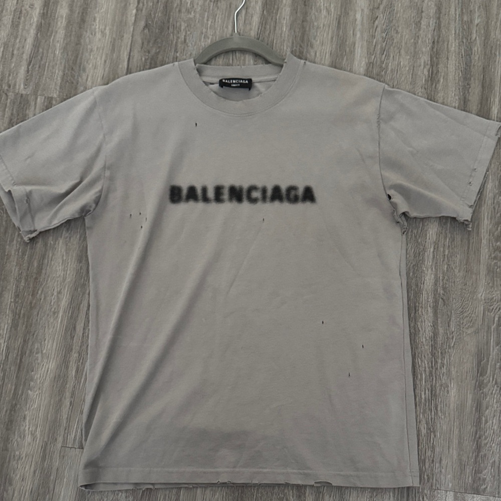 Balenciaga Men's Wide Fit Blurry T-shirt